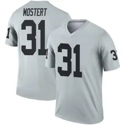 Nike Raheem Mostert Las Vegas Raiders Men's Legend Inverted Silver Jersey