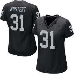 Nike Raheem Mostert Las Vegas Raiders Women's Game Black Team Color Jersey