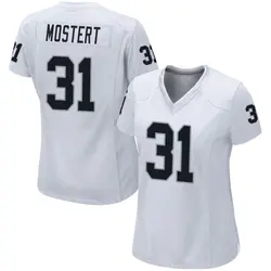 Nike Raheem Mostert Las Vegas Raiders Women's Game White Jersey