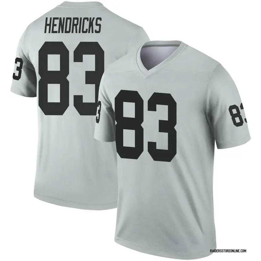 Nike Ted Hendricks Las Vegas Raiders Youth Legend Inverted Silver Jersey