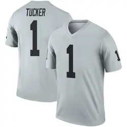 Nike Tre Tucker Las Vegas Raiders Men's Legend Inverted Silver Jersey