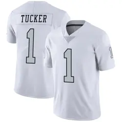 Nike Tre Tucker Las Vegas Raiders Men's Limited White Color Rush Jersey