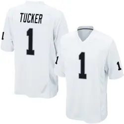 Nike Tre Tucker Las Vegas Raiders Youth Game White Jersey