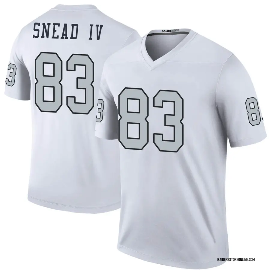 Nike Willie Snead IV Las Vegas Raiders Men's Legend White Color Rush Jersey