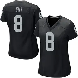 Wilson Ray Guy Las Vegas Raiders Women's Game Black Team Color Jersey