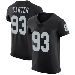 Nike Zach Carter Las Vegas Raiders Men's Elite Black Team Color Vapor Untouchable Jersey