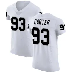 Nike Zach Carter Las Vegas Raiders Men's Elite White Vapor Untouchable Jersey