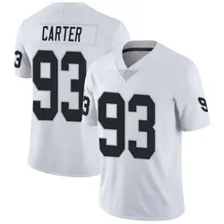 Nike Zach Carter Las Vegas Raiders Men's Limited White Vapor Untouchable Jersey