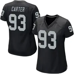 Nike Zach Carter Las Vegas Raiders Women's Game Black Team Color Jersey