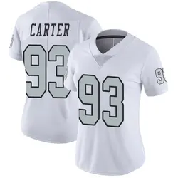 Nike Zach Carter Las Vegas Raiders Women's Limited White Color Rush Jersey