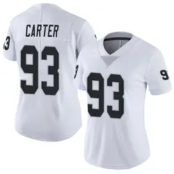 Nike Zach Carter Las Vegas Raiders Women's Limited White Vapor Untouchable Jersey