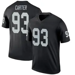 Nike Zach Carter Las Vegas Raiders Youth Legend Black Jersey