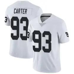 Nike Zach Carter Las Vegas Raiders Youth Limited White Vapor Untouchable Jersey